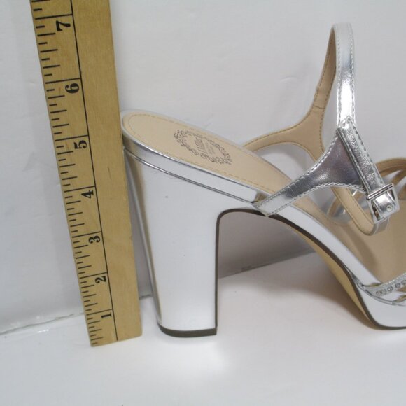 I. Miller Womens 11M Sylas Silver Pump Sandals Formal Party Wedding NEW - Picture 10 of 11